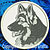 Shiloh Shepherd Profile #1 Embroidery Patch - Click for More Information