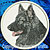 Shiloh Shepherd High Definition Profile #2 Embroidery Patch - White