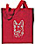 Shiloh Shepherd Portrait Embroidered Tote Bag #1 - Red