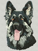 Shiloh Shepherd Portrait - Vodmochka Embroidery Design Picture - Click to Enlarge