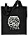 Westie Portrait Embroidered Tote Bag #1 - Black