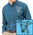 Whippet Embroidered Mens Denim Shirt - Click for More Information