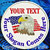 Eagle-Flag - Custom Text Patriotic Embroidery Patch - White