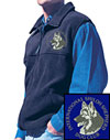 International Shiloh Shepherd Dog Club Logo Embroidered Polar Fleece Vest - Click to Enlarge