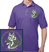 International Shiloh Shepherd Dog Club Logo Embroidered Men's Golf Shirt #1 - Click to Enlarge