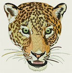 Jaguar - Leopard Portrait - Vodmochka Embroidery Design Picture - Click to Enlarge - Dimensions: (500X506) File Size: 55KB