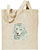 White Lion High Definition Portrait #2 Embroidered Tote Bag #1 - Click for More Information