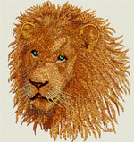 High Definition Lion Portrait HD3 - Vodmochka Embroidery Design Picture - Click to Enlarge - Dimensions (500X530) File Size: 77KB 