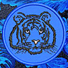  Tiger Portrait #1 Embroidered Patch for  Lovers - Click to Enlarge