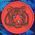 Tiger Embroidery Patch - Red