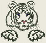 Tiger Portrait #3 - Vodmochka Embroidery Design Picture - Click to Enlarge
