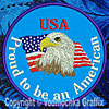 Proud American - Patriotic Embroidery Patch for Proud Americans - Click to Enlarge